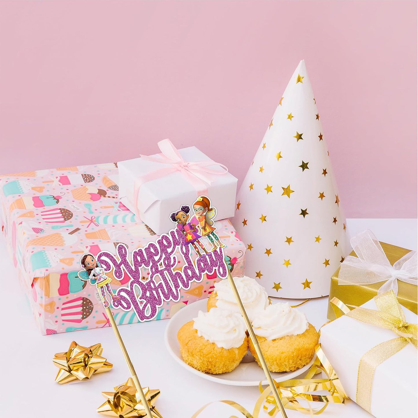 Seyal® Buterbean Cafe Happy Birthday Cake Topper