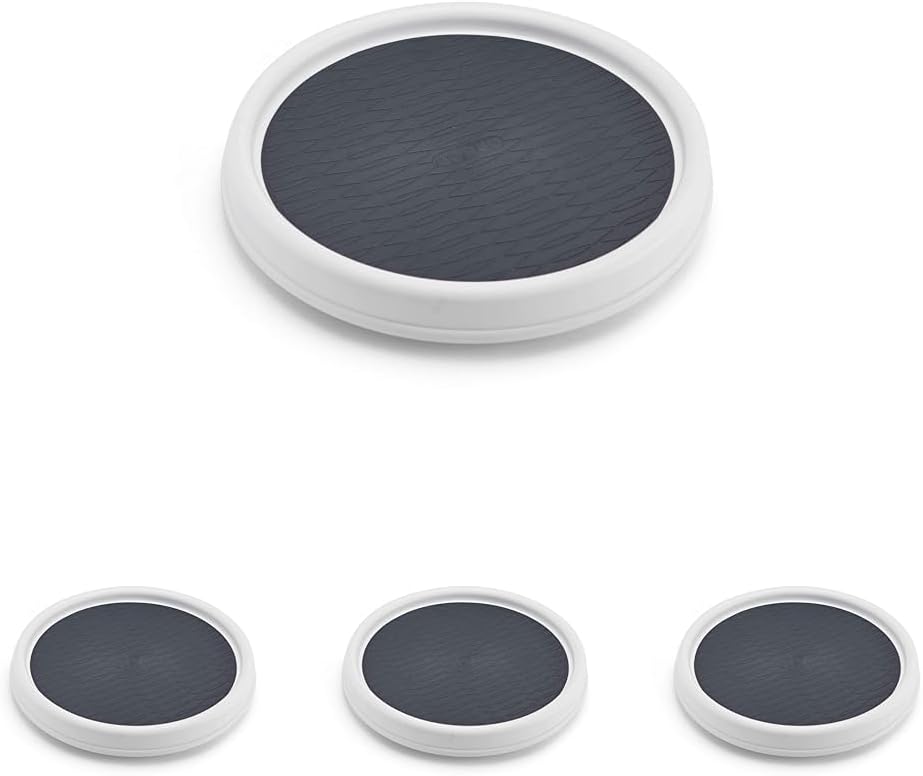 Copco Non-Skid Pantry Cabinet, 9-Inch, White/Gray (Pack of 4)