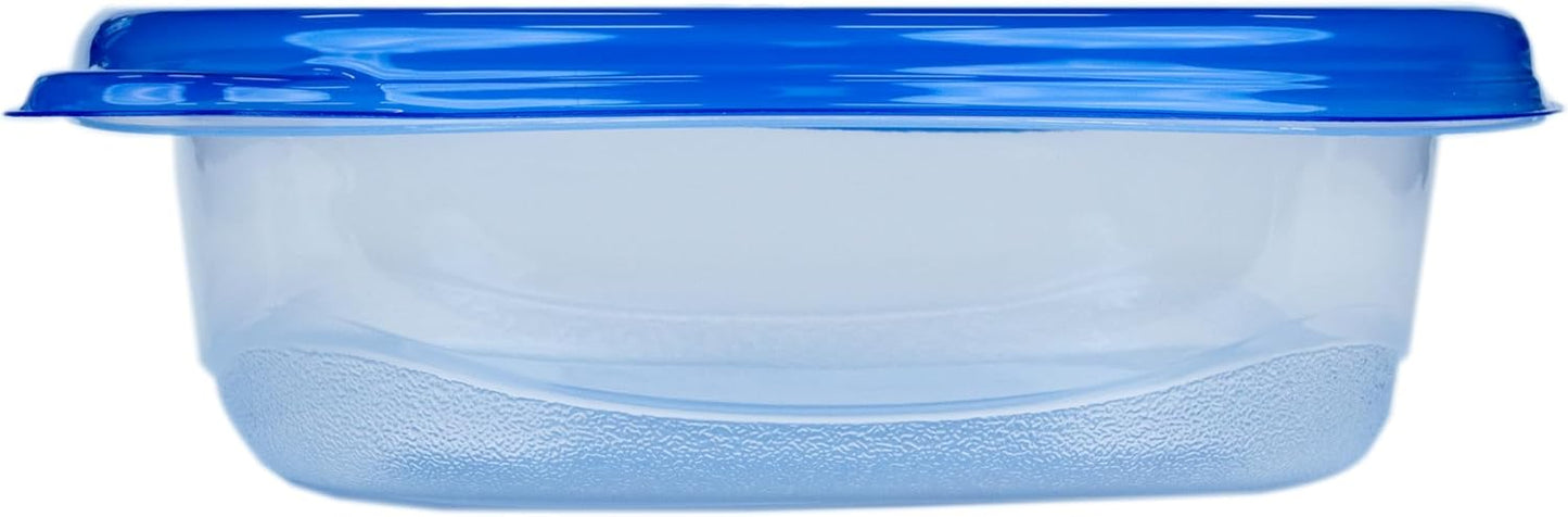 Glad GladWare Entrée Food Storage Containers, Medium Square - Meal Container Holds up to 25 Ounces of Food - Lock Tight Seal, 5 Count - 2 Pack