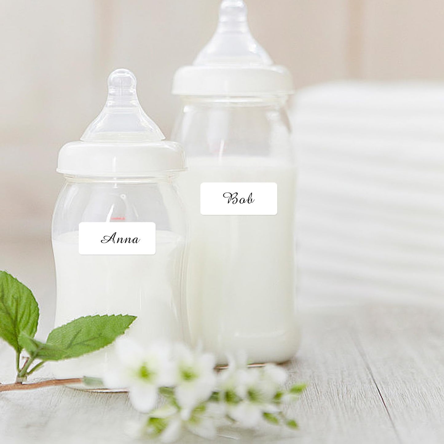 Removable Freezer Labels, Date Label 1x2 Inch Food Storage Stickers, Waterproof Oil Resistant Easy Clean Leaves no Residue 300 Total Per Roll,2 Rolls