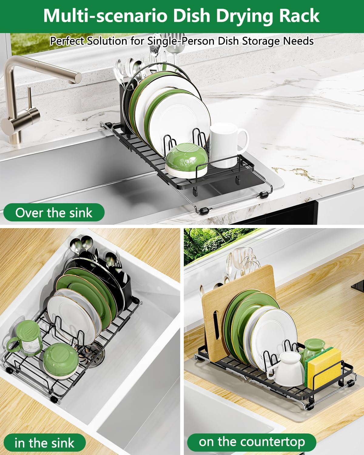 Extendable Dish Drying Rack Small