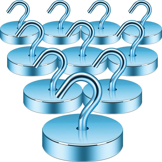 Neosmuk Magnetic Hooks, Cruise Ship Essentials, 100lb+ Heavy Duty Magnetic Hooks for Cruise Cabins, Refrigerator, Grill, Hanging, and Travel | Extra Strong Must-Haves Magnet Hook,RoyalBlue