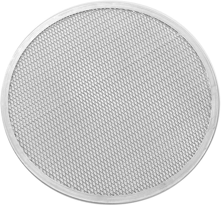 15-inch Aluminum Pizza Screen | Commercial Grade Pizza/Baking Screen for Oven | Pizza Baking Tray for Home And Restaurant | Round, Aluminum, 15-inch [1PK]