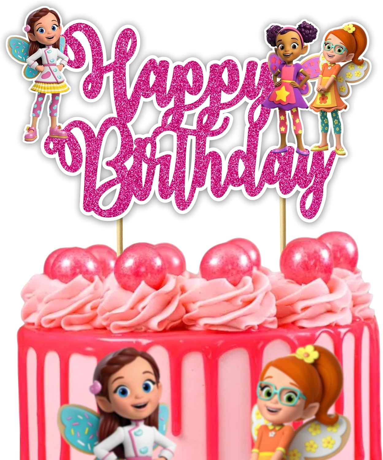 Seyal® Buterbean Cafe Happy Birthday Cake Topper
