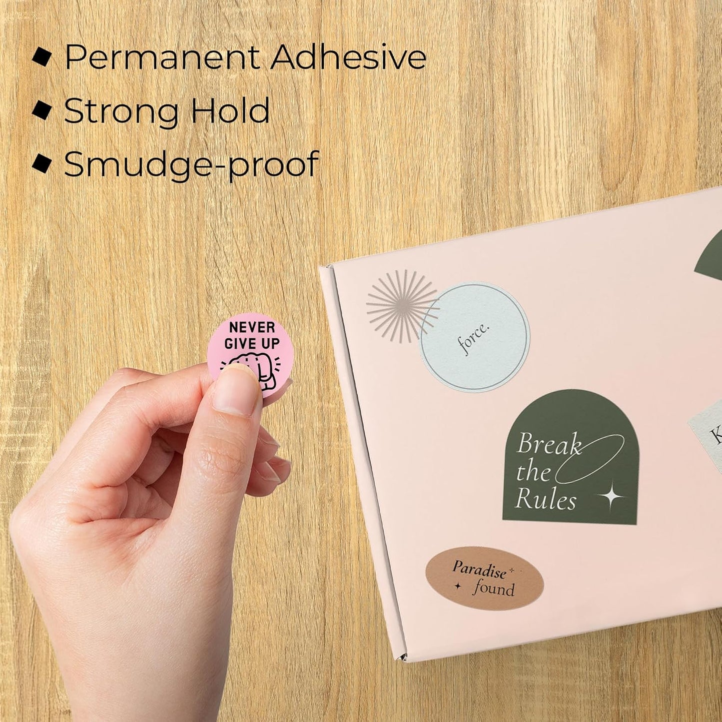 Perco Pink 1-Inch Perforated Circle Dot Thermal Sticker Labels — 735 Stickers/Roll, Direct Thermal Printer Compatible—with Permanent Adhesive for Color Coding, Garage Sales, Crafts—Made in USA